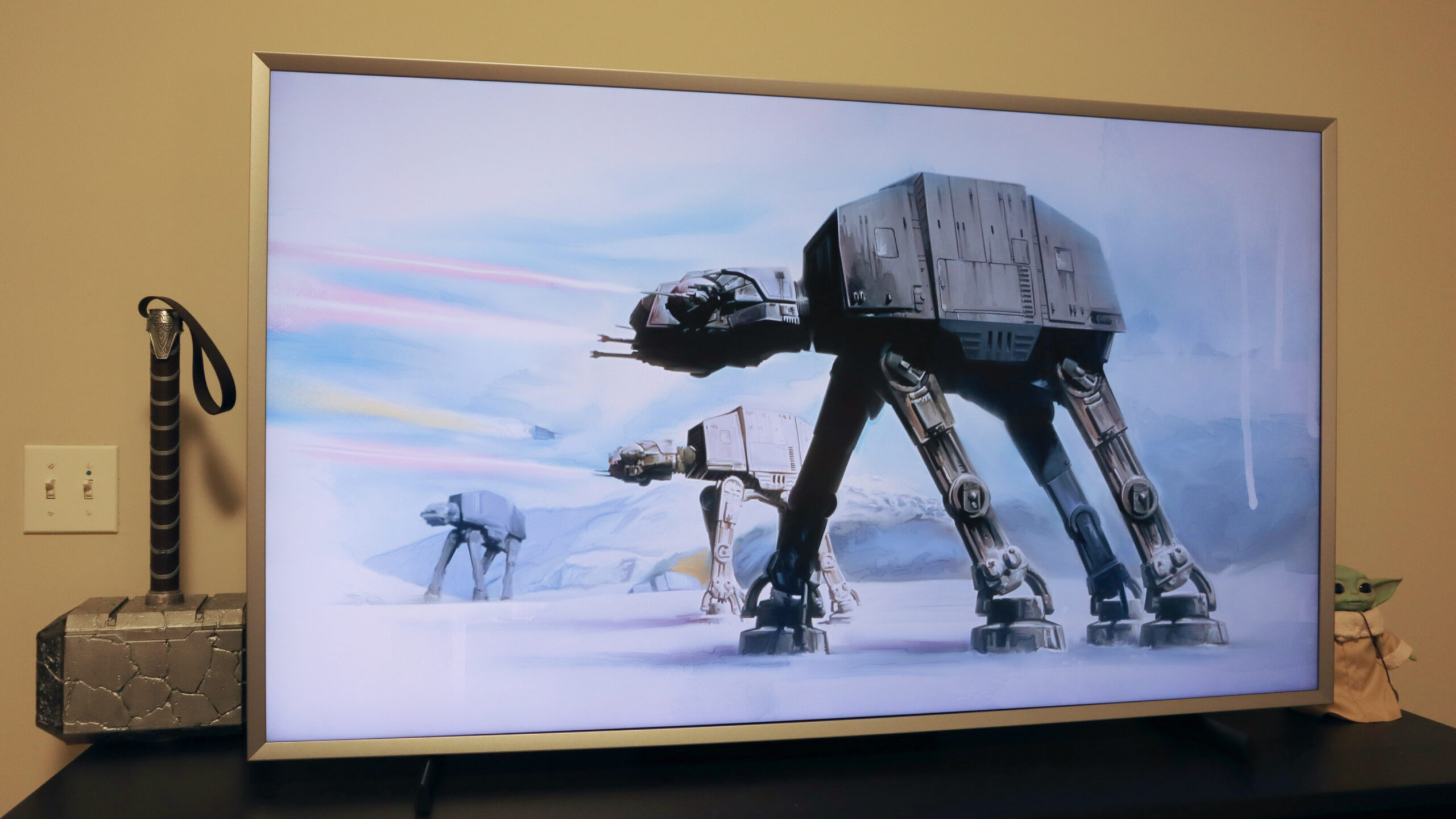Samsung’s QLED, Neo QLED, and Frame TVs get a Star Wars makeover thanks to a new Disney Art collection drop